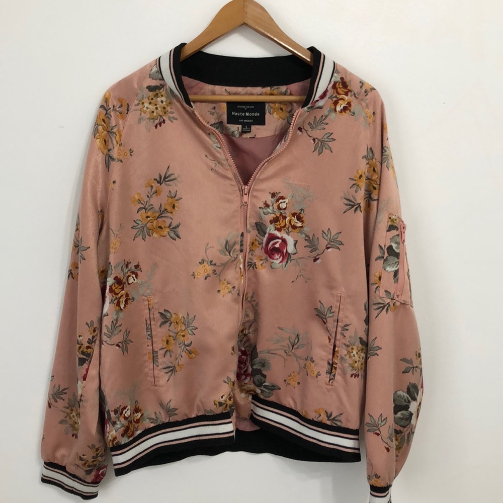 Floral Bomber Jacket